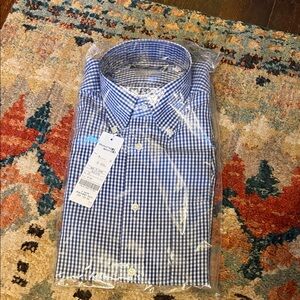 Kamakura Blue and White Checkered Dress Shirt - Made in Japan